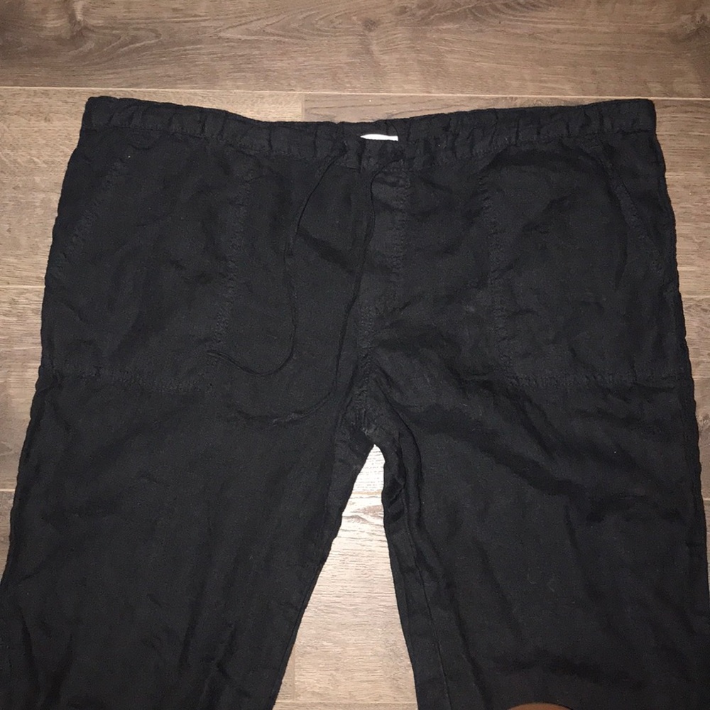 VS Black Linen Pants